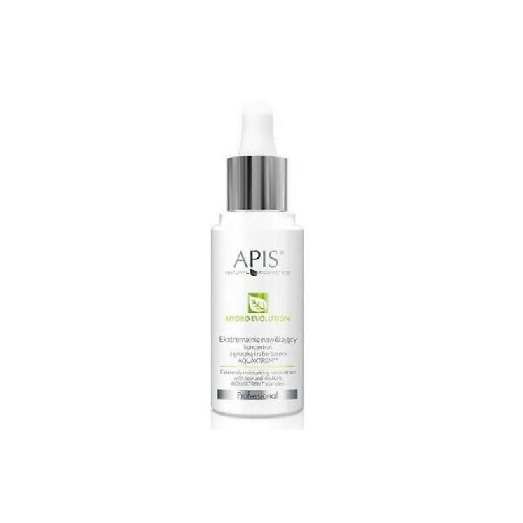 Apis Hydro Evolution ekstremalnie nawilżający Koncentrat do twarzy z gruszką i rabarbatem AQUAXTREME™ 30 ml
