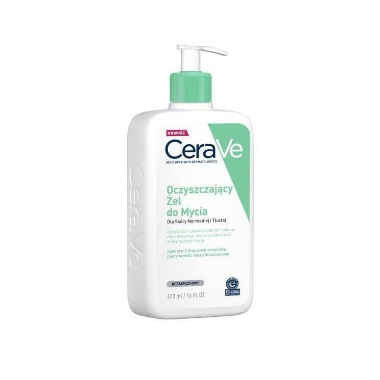 Cerave oczyszczający Żel do mycia skóry normalnej i tłustej 473 ml