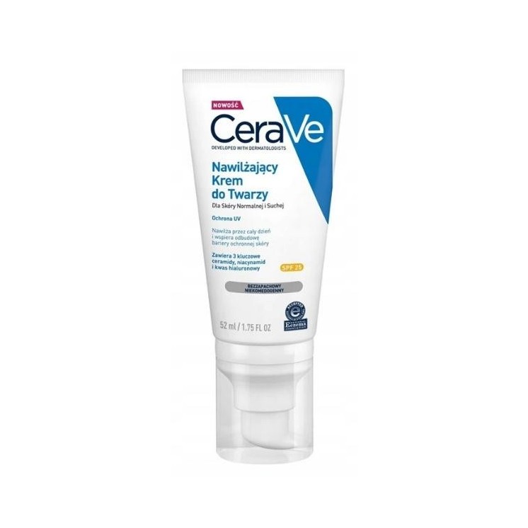 Cerave nawilżający Krem do twarzy dla skóry normalnej i suchej SPF25 52 ml