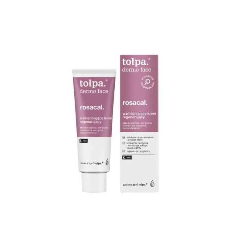 Tołpa Dermo Face Rosacal. зміцнюючий Відновлюючий крем для обличчя на ніч