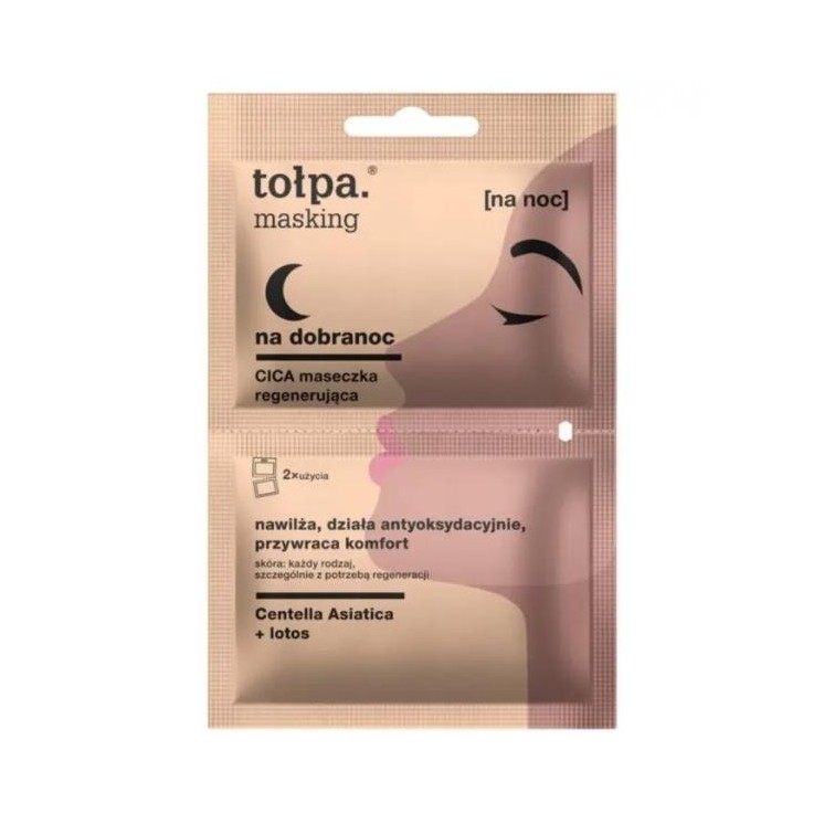 Tołpa Masking CICA Maseczka regenerująca bardzo silnie nawilża