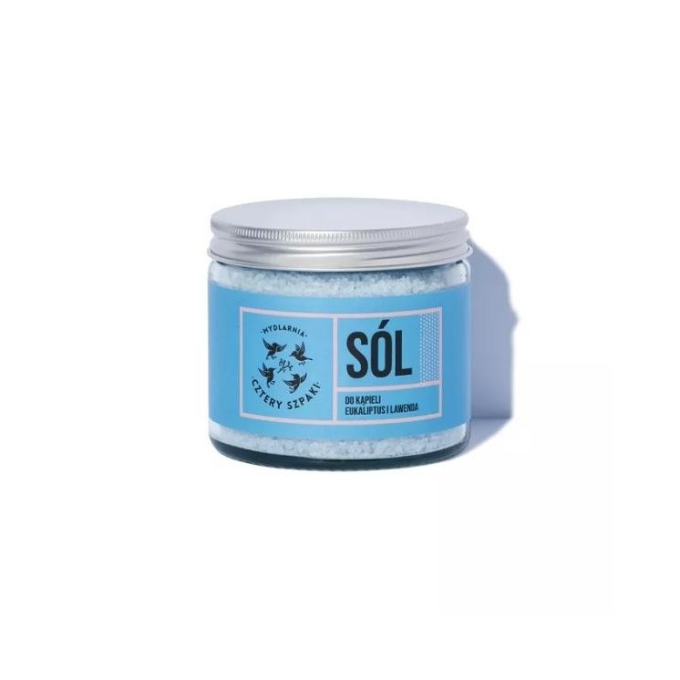 Mydlarnia Cztery Szpaki Sól do kąpieli Eukaliptus i Lawenda 320 g