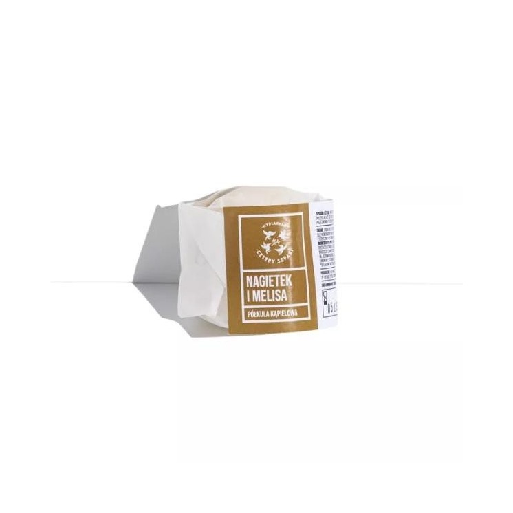 Mydlarnia Cztery Szpaki Soap House Calendula en Melissa bad halfrond