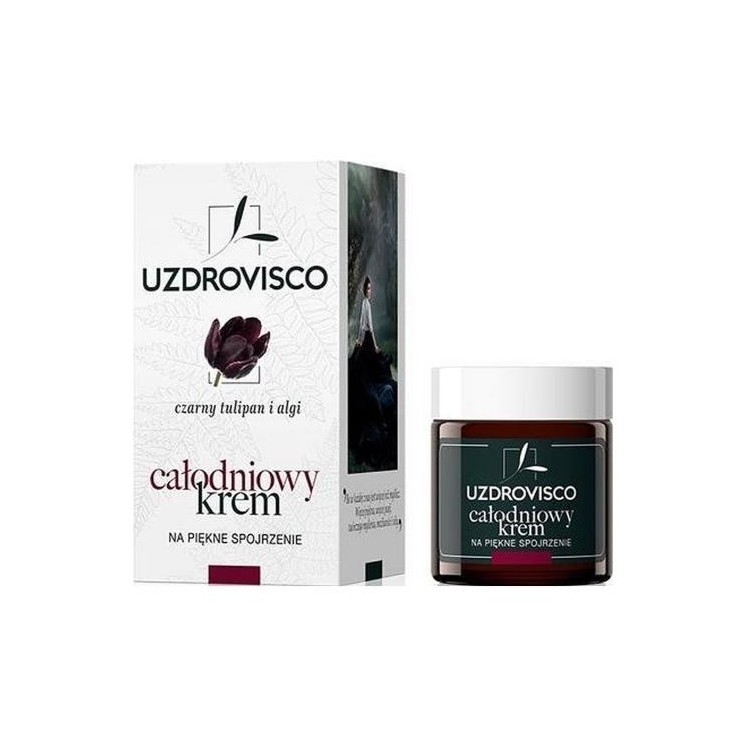 Uzdrovisco Krem pod oczy przeciwzmarszczkowy na dzień i noc Czarny Tulipan i Algi 25 ml