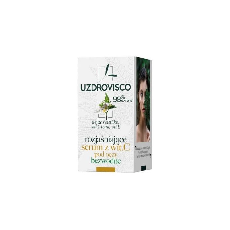 Uzdrovisco rozjaśniające Serum pod oczy z Witaminą C bezwodne 15 ml
