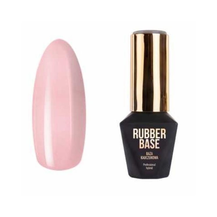 MollyLac Rubber Base Sparkling Mousse Rubber basis voor hybride lakken