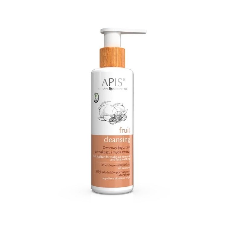 Apis Fruit Cleansing owocowy Jogurt do demakijażu i mycia twarzy 150 ml