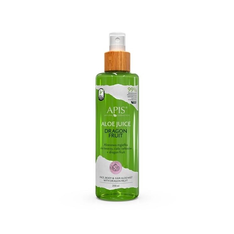 Apis Aloe Juice aloesowa Mgiełka do twarzy, ciała i włosów Dragon Fruit
