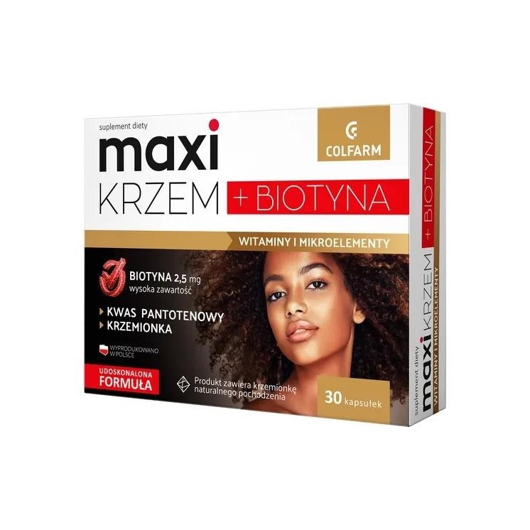 Maxi Krzem + Biotyna 30 harde capsules
