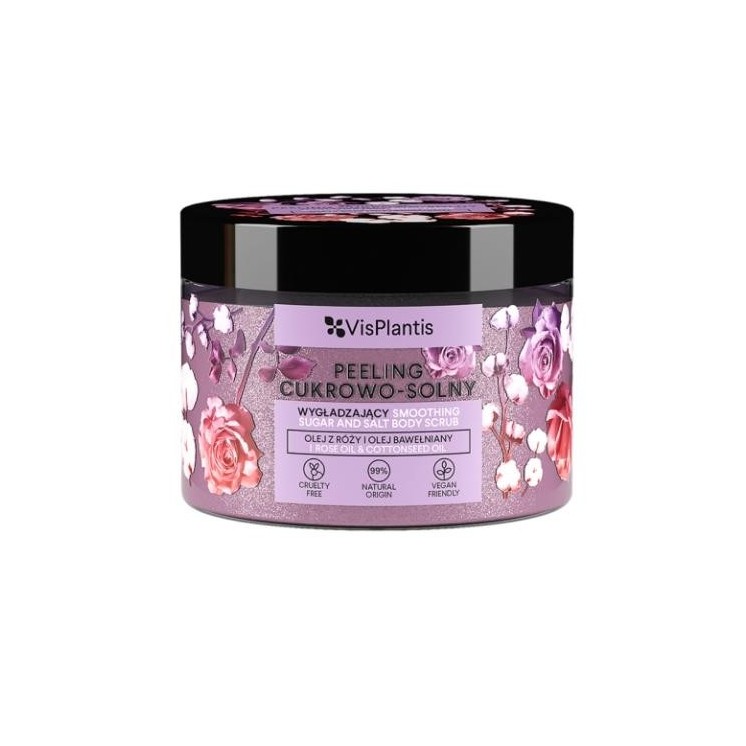 Vis Plantis Suiker-zout Peeling Rozenolie en Katoenzaadolie
