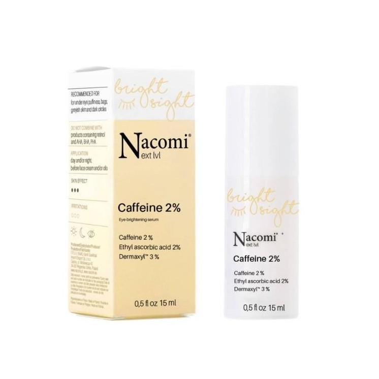 Nacomi Next Level Bright Sight rozświetlające Serum pod oczy z Kofeiną 2%