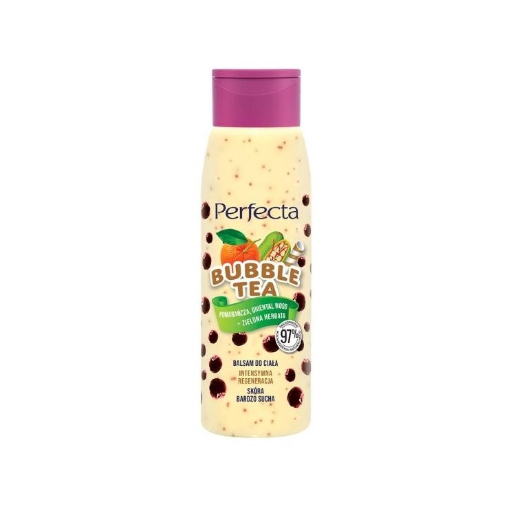 Perfecta Bubble Tea regenerujący Balsam do ciała Pomarańcza, Oriental Wood