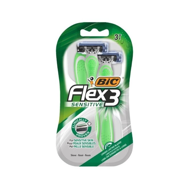 BIC Flex3 Sensitive Maszynka do golenia 3 sztuki