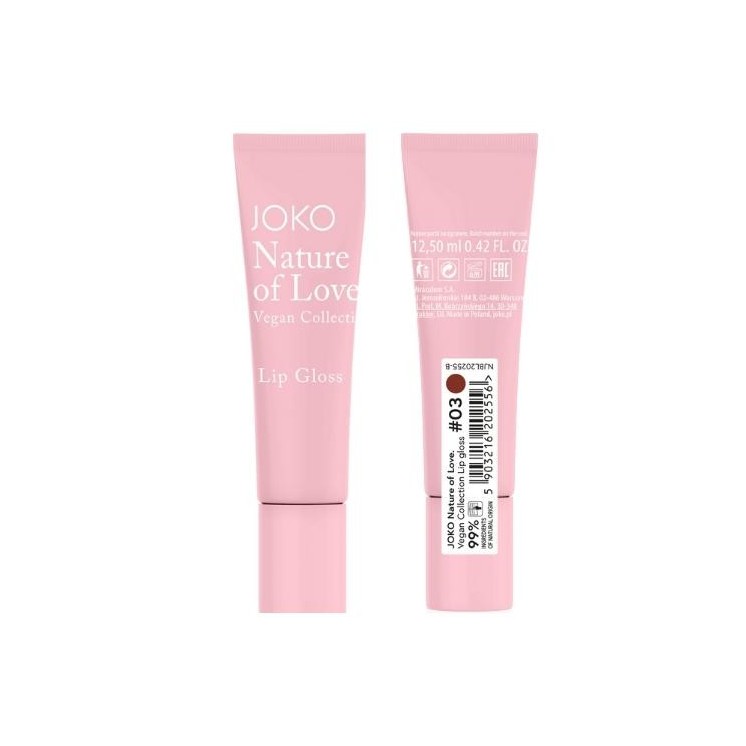 Joko Nature of Love Vegan Collection Блиск для губ /03/