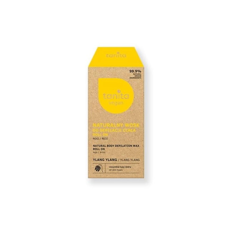 Tanita Vegan naturalny Wosk do depilacji Roll On z olejem Ylang-Ylang
