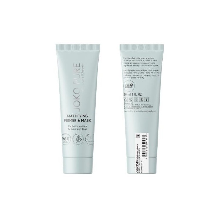Joko PURE Holistic Care & Beauty matterende Primer met masker in één