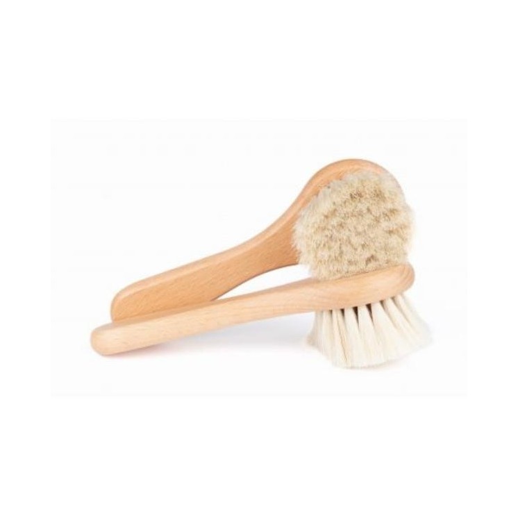 HHUUMM Borstel voor het masseren en wassen van het gezicht met geitenhaar No.12