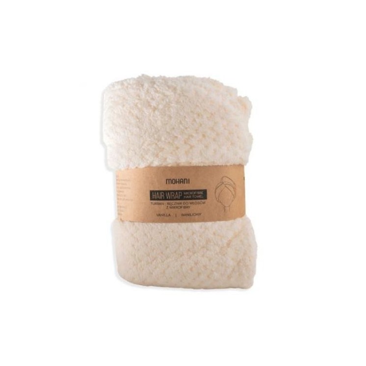 Mohani Turban-ręcznik do włosów z mikrofibry Biały