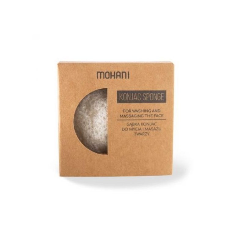 Mohani Natural Konjac Sponge voor het reinigen en masseren van het gezicht