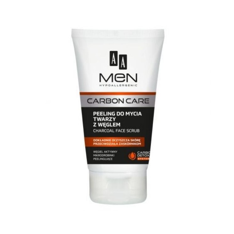 AA Men Carbon Care Peeling do mycia twarzy z węglem
