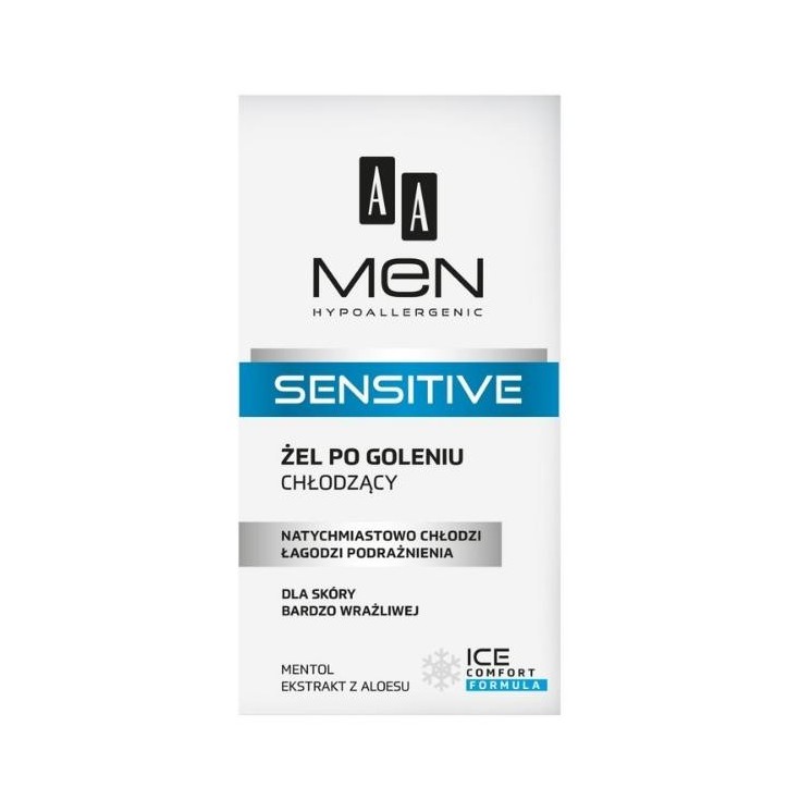 AA Men Sensitive Verkoelende Aftershave Gel
