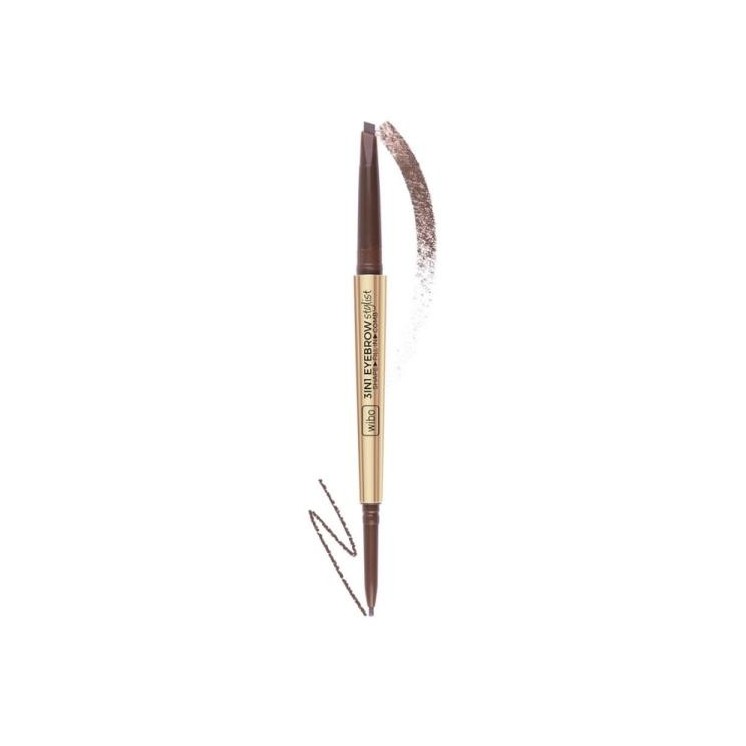 Wibo Kredka do brwi 3 IN 1 EYEBROW STYLIST Soft Brown