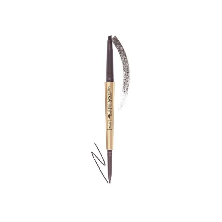 Wibo Kredka do brwi 3 IN 1 EYEBROW STYLIST /2/ Dark Brown