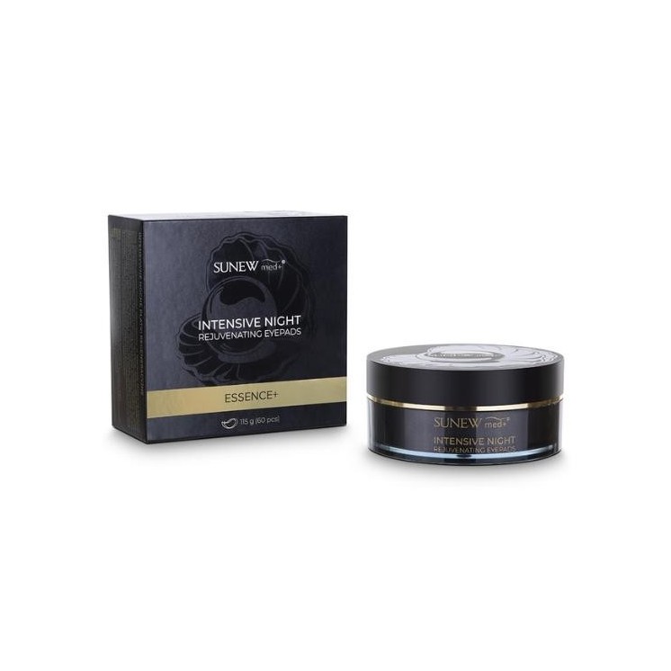 Sunew Med+ Essence+ czarne Płatki pod oczy na noc regeneracyjne 60 sztuk