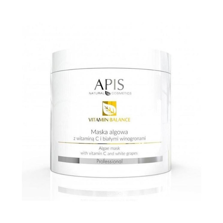 Apis Vitamin Balance Maska algowa z Witaminą C i białymi winogronami