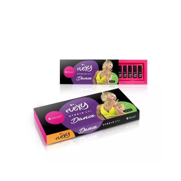Silcare Zestaw Flexy Dance Lakiery hybrydowe 10 x 4,5 g