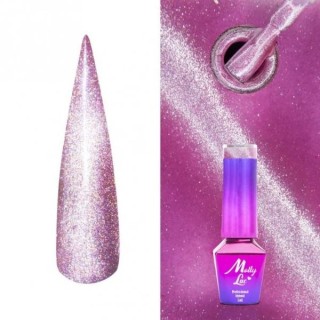 MollyLac /443/ Womanity Cat Eye Hybrid Nail Polish Amethyst 5 мл