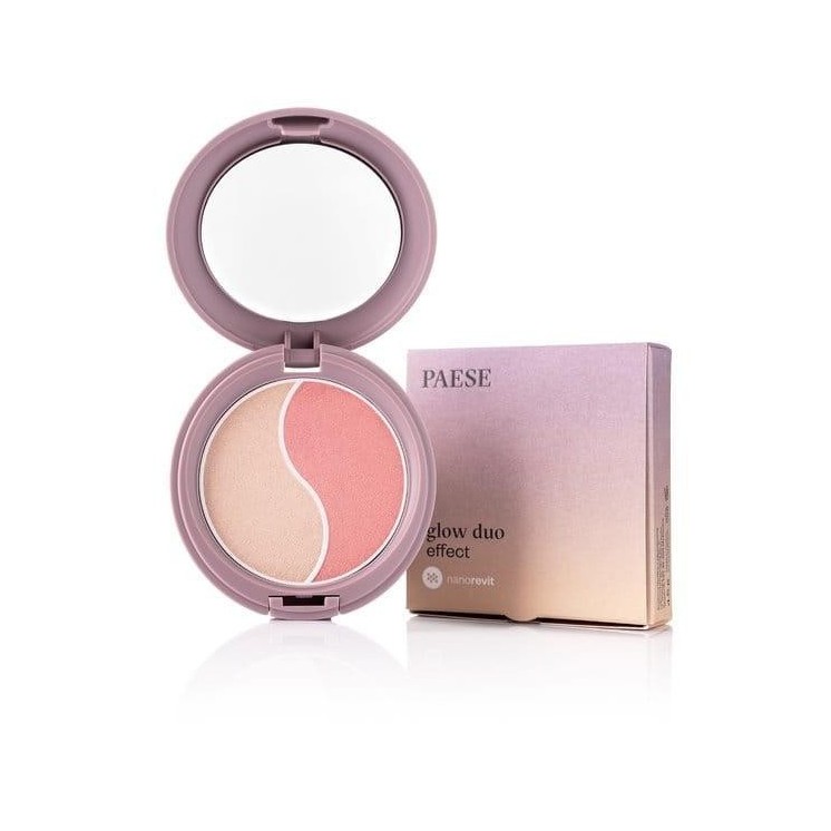 Paese Nanorevit Glow Duo Illuminating poeder en blush Nanorevit Glow Duo Effect