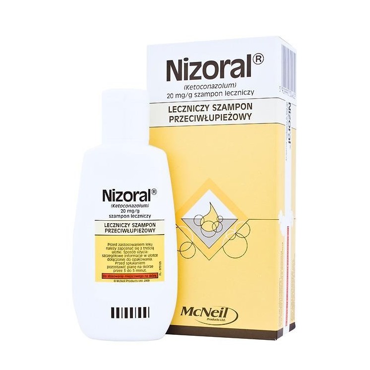 Nizoral Leczniczy Szampon do włosów przeciwłupieżowy 100 ml
