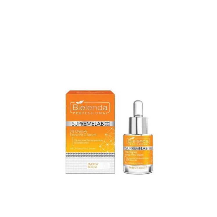Bielenda Professional SUPREMELAB Energy Boost olejowe Serum 5% Tetra-Vit C