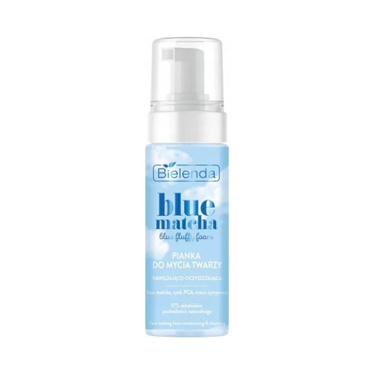 Bielenda Blue Matcha Pianka do mycia twarzy nawilżająco-oczyszczająca