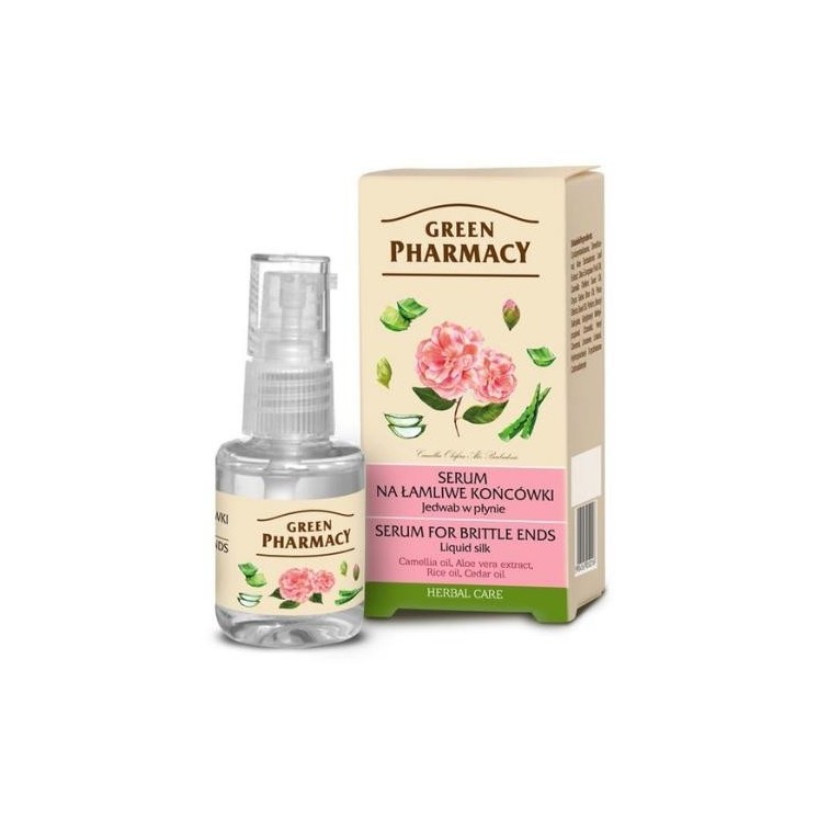 Green Pharmacy Рідкий шовк, serum для ламких кінчиків 30 мл