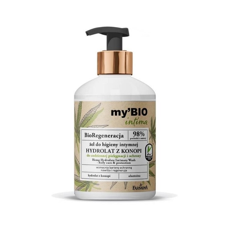Farmona my'BIO Intima BioRegeneracja Hydrolat Konopii Żel do higieny intymnej