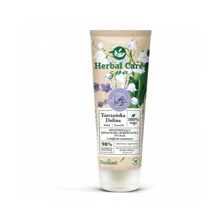 Farmona Herbal Care Spa Tatrzańska Dolina regenererende Moddercrème-masker voor handen