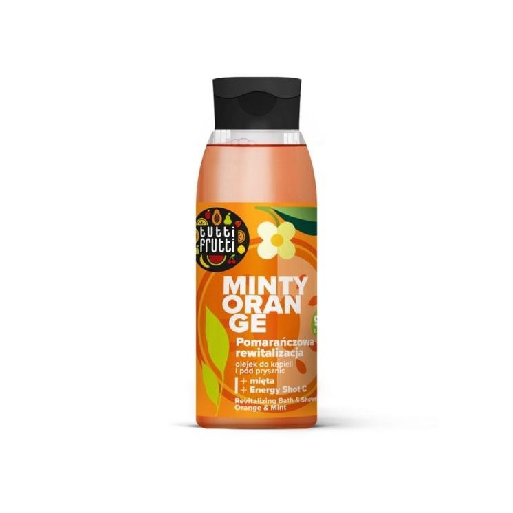 Farmona Tutti Frutti Minty Orange rewitalizujący Olejek do kąpieli i pod prysznic Pomarańcza i Mięta + Energy Shot C 400