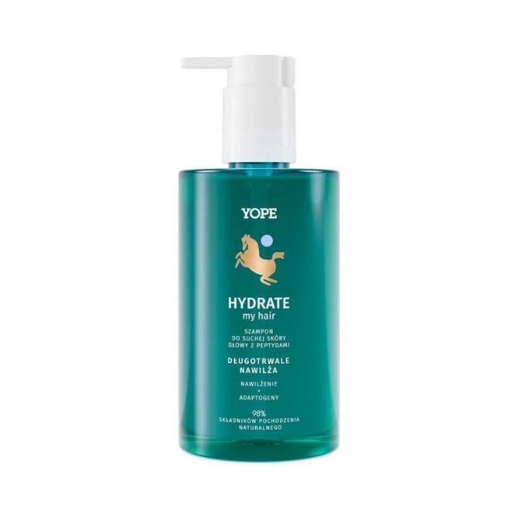 YOPE Hydrate My Hair Szampon do suchej skóry głowy z peptydami