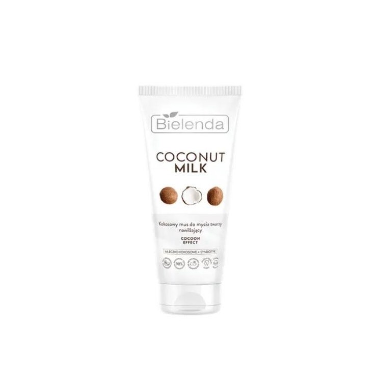 Bielenda Coconut Milk Coconut Mousse для вмивання обличчя, зволожуючий Cocoon Effect
