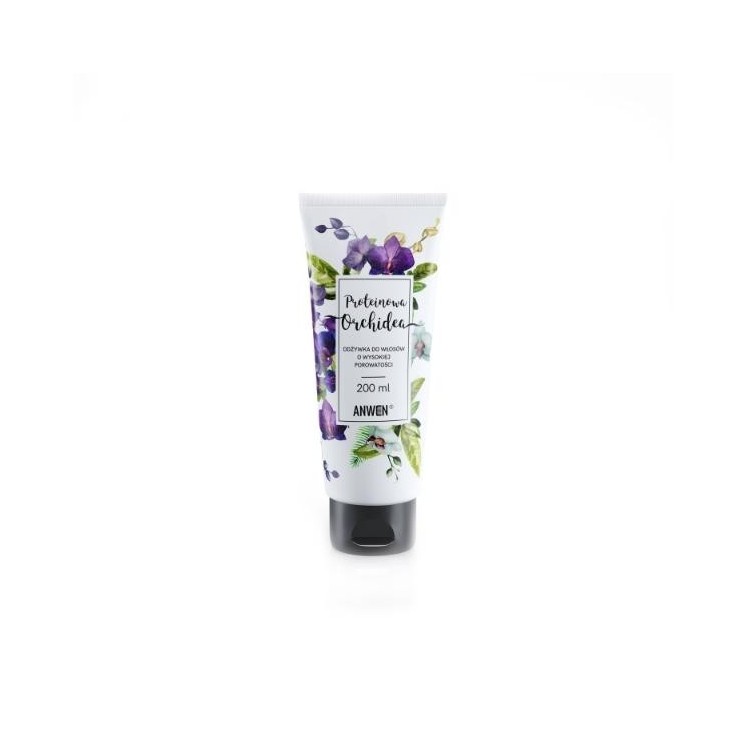 Anwen Odżywka do włosów o wysokiej porowatości Proteinowa Orchidea 200 ml