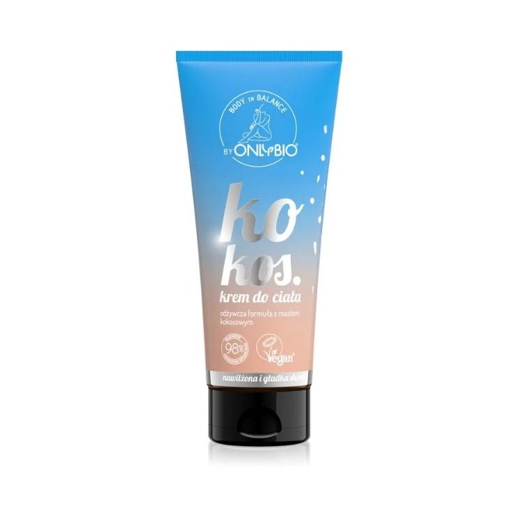 ONLYBIO Body in Balance Krem do ciała kokosowy 200 ml