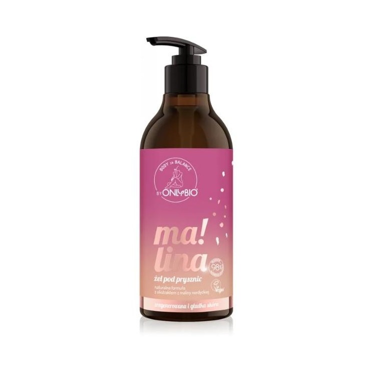 ONLYBIO Body in Balance Żel pod prysznic Malina 400 ml