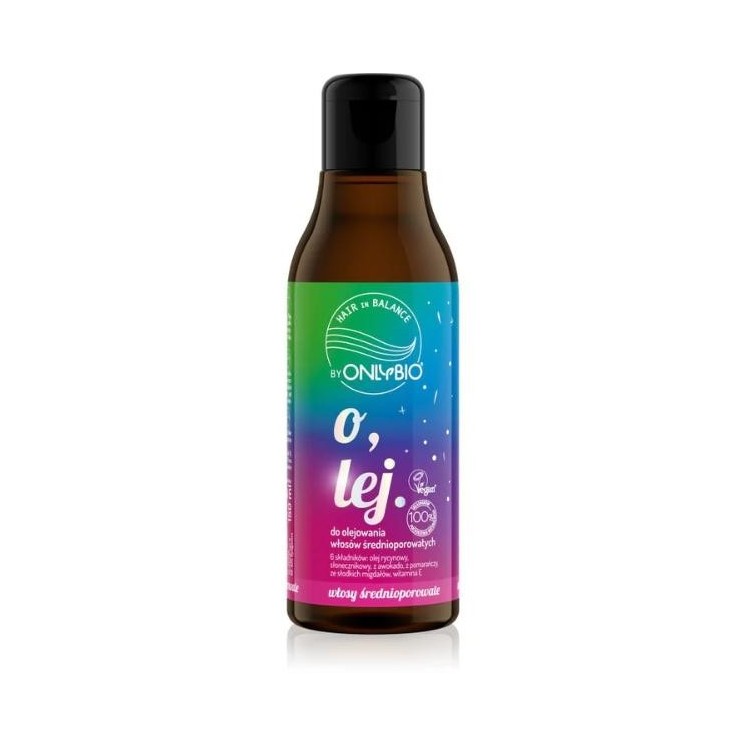 ONLYBIO Hair in Balance Olej do olejowania włosów średnioporowatych 150 ml