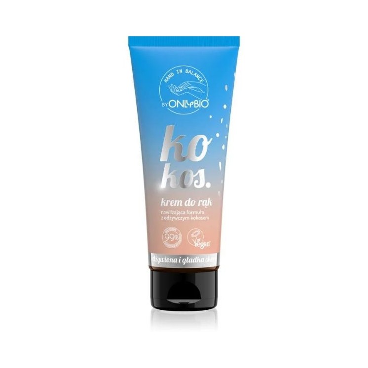 ONLYBIO Hand in Balance Krem do rąk nawilżający Kokos 50 ml