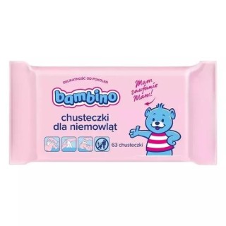Bambino Feuchtigkeits- und Pflegetücher für Babys und Kinder, 63 Stück