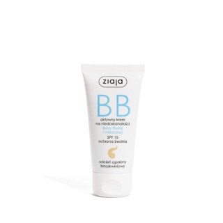 Активний BB-крем Ziaja для недосконалостей жирної та комбінованої шкіри, засмаглий персиковий відтінок, 50 мл
