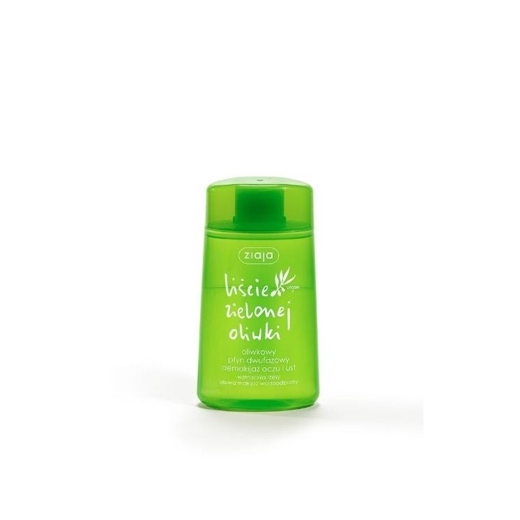 Двофазний засіб для зняття макіяжу з очей та губ Ziaja «Зелене листя оливи» 120 мл