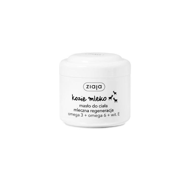 Ziaja Kozie Mleko Masło do ciała mleczna regeneracja Omega 3 + Omega 6 + wit. E 200 ml